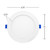 6 in. Slim Round Recessed LED Downlight, Canless IC Rated, 1050 Lumens, 5 CCT Color Selectable 2700K-5000K