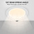 6 in. Slim Round Recessed LED Downlight, Canless IC Rated, 1050 Lumens, 5 CCT Color Selectable 2700K-5000K