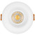 2 in. Slim Round Recessed Anti-Glare LED Downlight, White Trim, Canless IC Rated, 600 Lumens, 5 CCT 2700K-5000K
