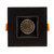 2 in. Slim Square Recessed Anti-Glare LED Downlight, Black Trim, Canless IC Rated, 450 Lumens, 5 CCT 2700K-5000K