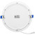 8 in. Slim Round Recessed LED Downlight, Canless IC Rated, 1600 Lumens, 5 CCT Color Selectable 2700K-5000K