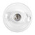 Keyless Plastic Lamp Holder, One-Piece Medium Base, Outlet Box Mount, 660W (2-Pack)