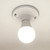 Keyless Plastic Lamp Holder, One-Piece Medium Base, Outlet Box Mount, 660W (2-Pack)