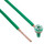 8 in. 12 AWG 1-Wire Solid Stripped Grounded Pigtails with Screws, Green (100 Pack)