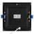 6 in. Slim Square Recessed LED Downlight, Black Trim, Canless IC Rated, 1000 Lumens, 5 CCT Color Selectable 2700K-5000K