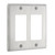 2 Gang Metal Wall Plate for Outlets or Light Switches, Stainless Steel Decorative Wall Plate (10 Pack)