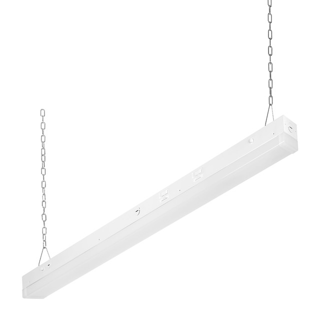 Maxxima 4 ft. Linear Strip Light Fixture, EM Battery Backup
