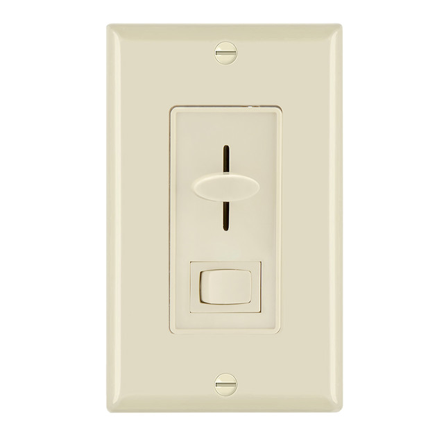 3-Way / Single Pole LED Dimmer Rocker Switch, 600W, Ivory