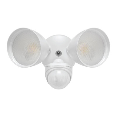 2 Head White Outdoor LED Security Light, Motion & D2D Sensor