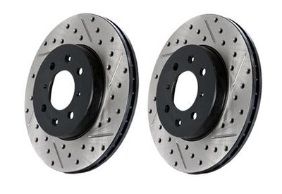 StopTech Slotted & Drilled Sport Brake Rear Rotors Chevy Camaro 10+ StopTech Slotted & Drilled Sport Brake Rear Rotors Chevy Camaro 10+