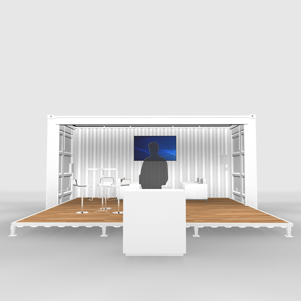 Shipping Container Base Model A1 Trade Show Display | ExpoMarketing