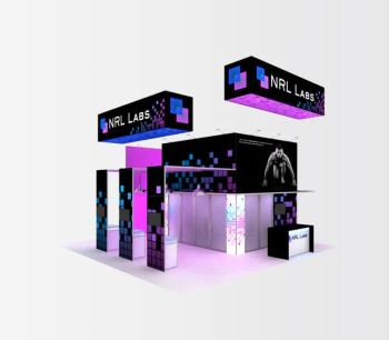30 x 30 portable trade show booth by ExpoMarketing - featured image
