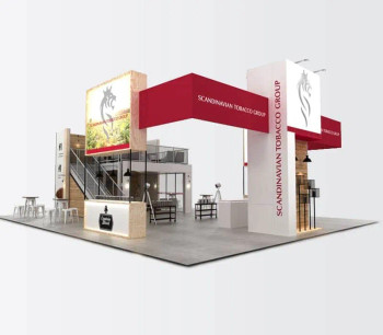 SCANDINAVIAN TOBACCO GROUP 40 x 50 trade show booth display by expomarketing