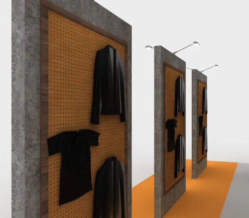 20 x 20 trade show booth example by ExpoMarketing - angled view