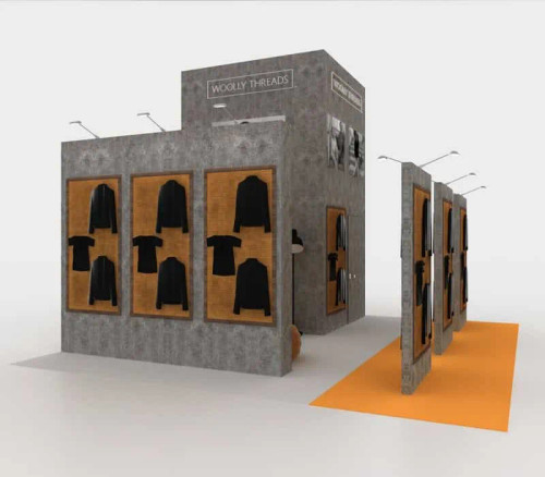 20 x 20 trade show booth example by ExpoMarketing - frontal view