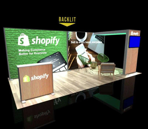 Beacon 10 x 20 Lightbox DA Trade Show Display Beacon 10 x 20 Lightbox DA Trade Show Display