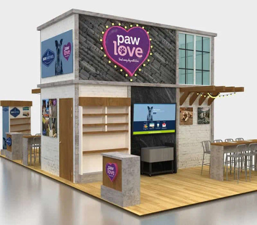 Dual sided trade show display-expo marketing Dual sided trade show display-expo marketing