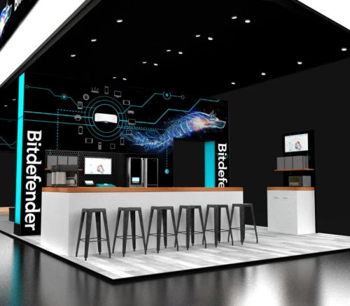20 x 60 CES Island exhibit-demonstration space 20 x 60 CES Island exhibit-demonstration space