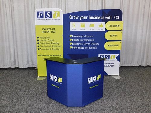 Medallion 105A 10' x 10' Portable Trade Show Display client example Medallion 105A 10' x 10' Portable Trade Show Display client example