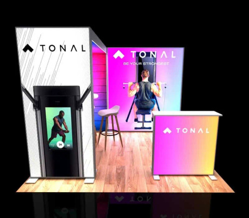 Beacon 10×10 Lightbox Arch Trade Show Display with backlit counter Beacon 10×10 Lightbox Arch Trade Show Display with backlit counter