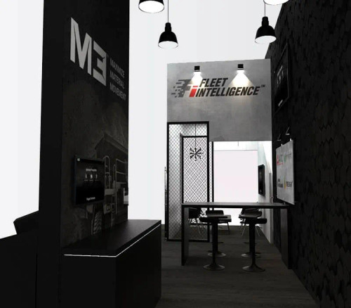 20 x 30 portable trade show booth by ExpoMarketing - angled image