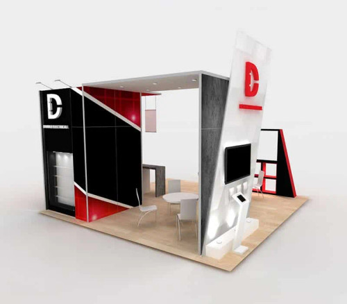 DABBLE ELECTRICAL 20 x 20 custom island display DABBLE ELECTRICAL 20 x 20 custom island display
