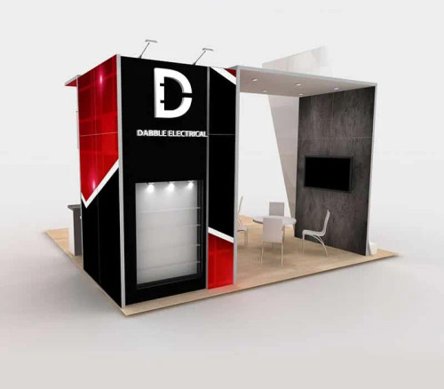 DABBLE ELECTRICAL 20 x 20 trade show booth DABBLE ELECTRICAL 20 x 20 trade show booth