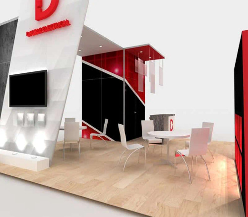 DABBLE ELECTRICAL 20 x 20 trade show with montior DABBLE ELECTRICAL 20 x 20 trade show with montior