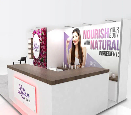 LILIAN PURE 10 x 20 trade show booth design by expomarketing LILIAN PURE 10 x 20 trade show booth design by expomarketing
