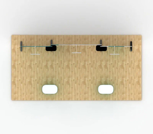 WT Modular Kit B4D2B4 10' x 20' Trade Show Booth Top View WT Modular Kit B4D2B4 10' x 20' Trade Show Booth Top View