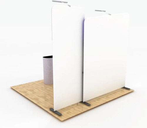 WT Modular Kit C4A2 10' x 10' Trade Show Display with single-sided graphics WT Modular Kit C4A2 10' x 10' Trade Show Display with single-sided graphics
