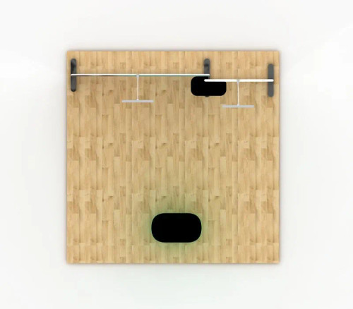 WT Modular Kit C4A2 10' x 10' Trade Show Booth top view WT Modular Kit C4A2 10' x 10' Trade Show Booth top view