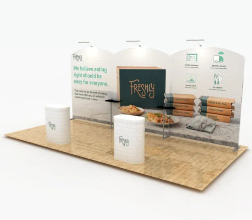 WT Modular Kit C5C5C5 10' x 20' Trade Show Display with table WT Modular Kit C5C5C5 10' x 20' Trade Show Display with table