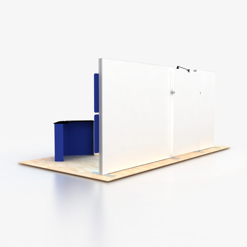 Radiant 212 10' x 20' Portable Backlit Trade Show Display Modular Back View Radiant 212 10' x 20' Portable Backlit Trade Show Display Modular Back View