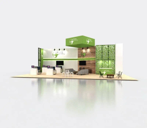 52 x 30 trade show booth example from Expo Marketing 52 x 30 trade show booth example from Expo Marketing