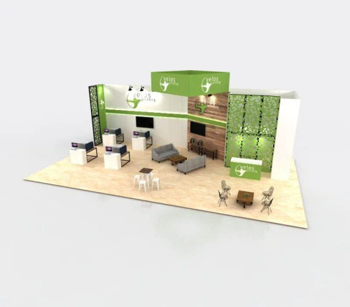 52 x 30 trade show booth example from Expo Marketing 52 x 30 trade show booth example from Expo Marketing