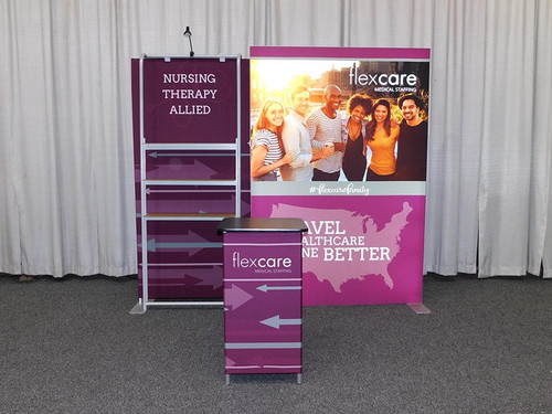 Radiant 102 10' x 10' Backlit Trade Show Display Client Example Radiant 102 10' x 10' Backlit Trade Show Display Client Example