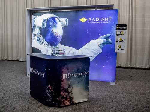 Radiant 104 10 x 10 Backlit Trade Show Display Client Example Radiant 104 10 x 10 Backlit Trade Show Display Client Example