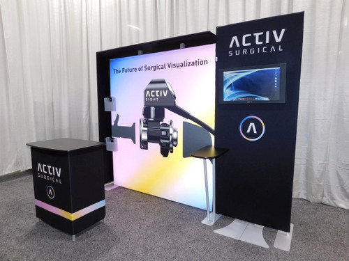 Radiant 110 10' x 10' portable backlit trade show display client example 2