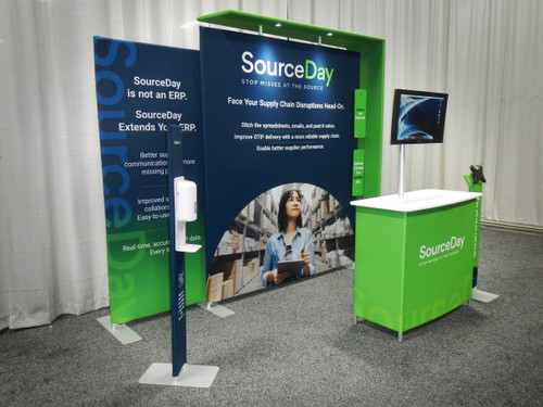 Medallion 122B 10' x 10' Portable Trade Show Display with Canopy Accent Medallion 122B 10' x 10' Portable Trade Show Display with Canopy Accent