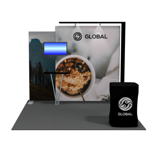 Medallion 122B 10' x 10' Portable Trade Show Display with Monitor Mount Medallion 122B 10' x 10' Portable Trade Show Display with Monitor Mount