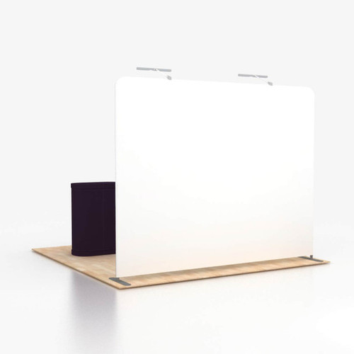 WT Modular Kit 10' Straight Wall Kit Portable Trade Show Display Back View WT Modular Kit 10' Straight Wall Kit Portable Trade Show Display Back View