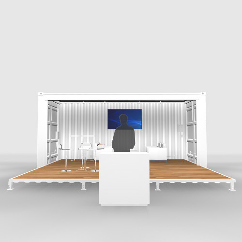 Shipping Container Base Model A1 for trade shows View2 Shipping Container Base Model A1 for trade shows View2