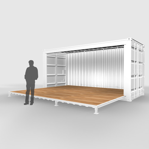 Shipping Container Base Model A1 for trade shows View1 Shipping Container Base Model A1 for trade shows View1