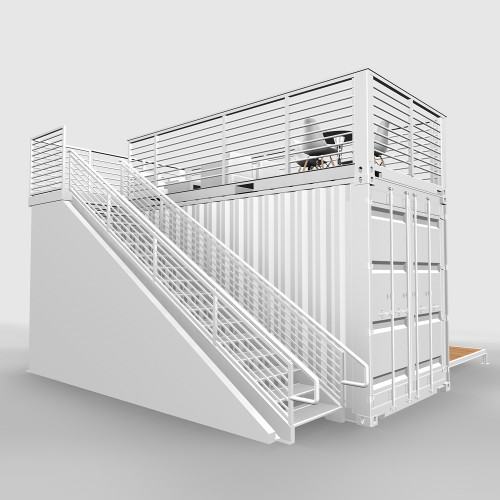 Shipping Container Base Model A2 for trade shows View3