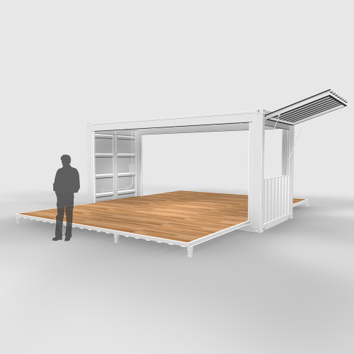 Shipping Container Base Model B1 for trade shows View1 Shipping Container Base Model B1 for trade shows View1