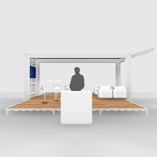 Shipping Container Base Model B1 for trade shows View2 Shipping Container Base Model B1 for trade shows View2