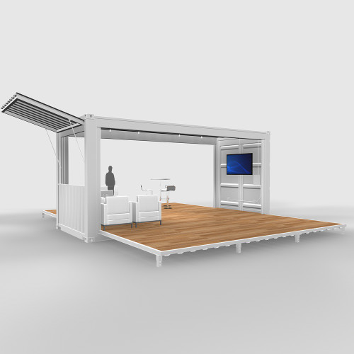 Shipping Container Base Model B1 for trade shows View4 Shipping Container Base Model B1 for trade shows View4