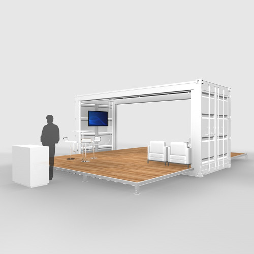 Shipping Container Base Model E1 trade show booth Shipping Container Base Model E1 trade show booth