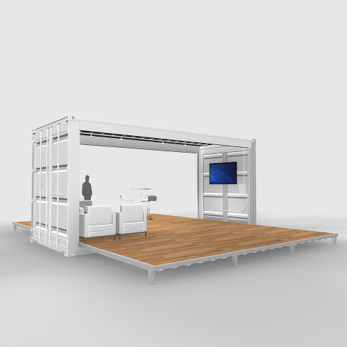 Base Model E1 Shipping Container  trade show display